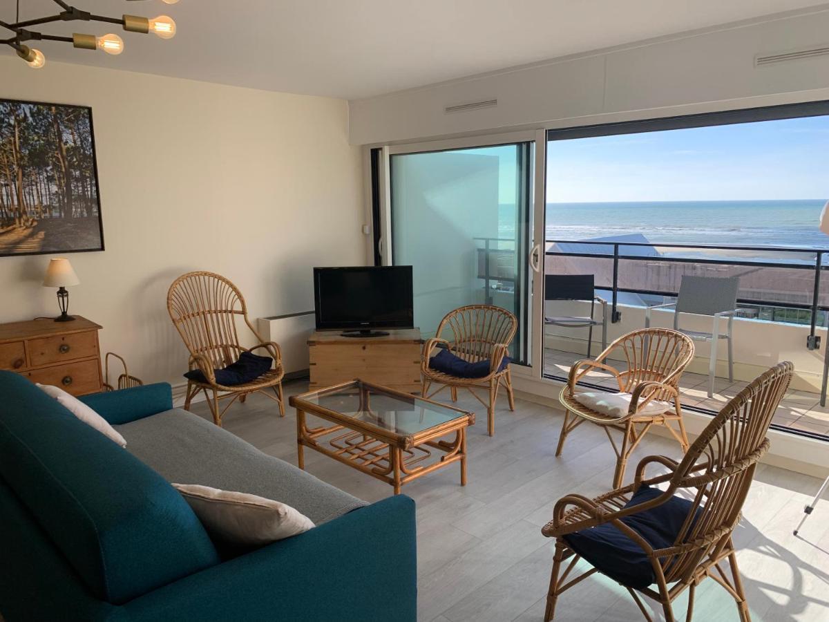 Appt Traversant Vu Mer Et Dunes Avec Garage Le Touquet Luaran gambar