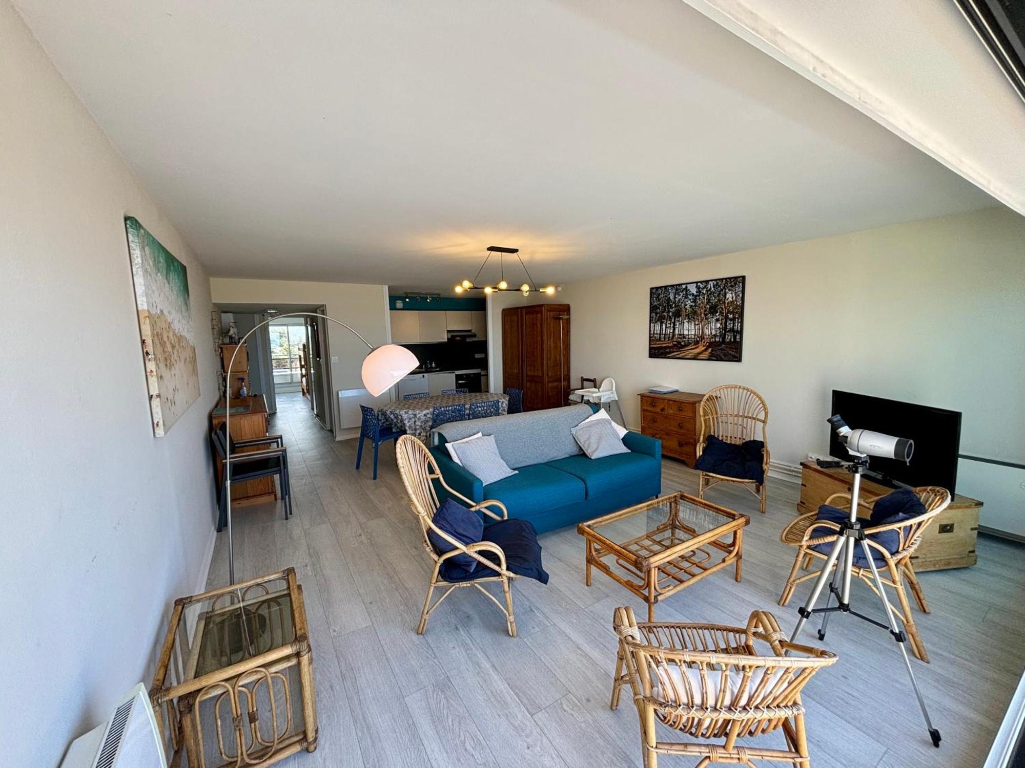 Appt Traversant Vu Mer Et Dunes Avec Garage Le Touquet Luaran gambar